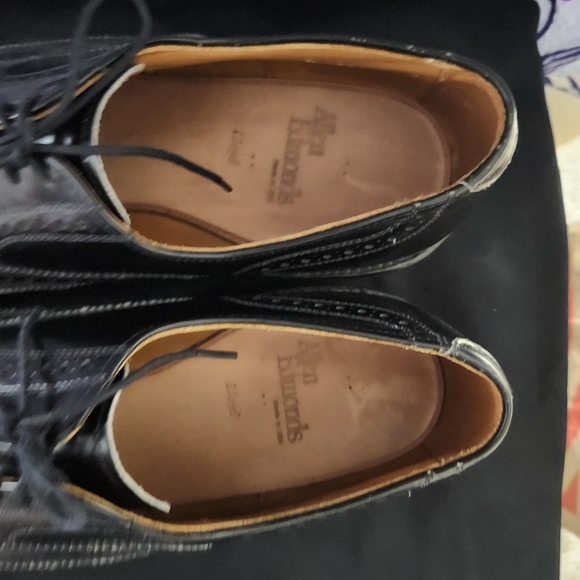 Allen Edmonds 'Lloyd' Lace Up Black Dress Shoes Size 10 - Picture 7 of 9